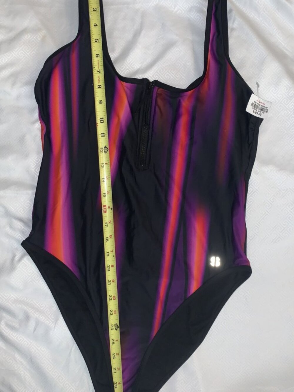 Sports Illustrated Swimsuit Women's High Leg One-Piece Tie Dye Size L -Brand New - Picture 6 of 9